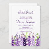 Paarse bruiloft Waterverf Lavendel Douche Kaart (Voorkant / Achterkant)