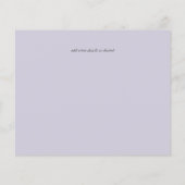 Paarse Bruiloft Wisteria Save Data BUDGET Flyer (Achterkant)