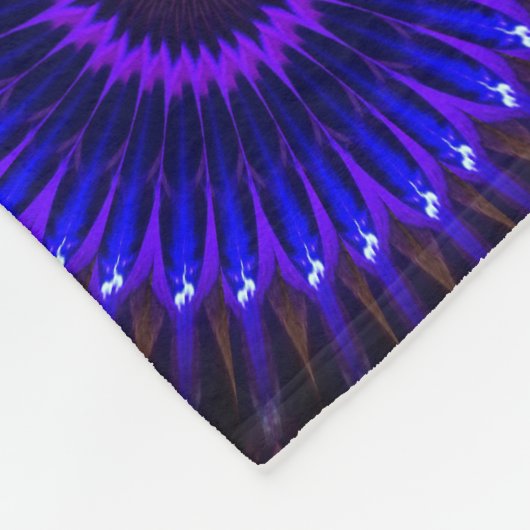 Paarse bruine Sherpa Blanket Fleece Deken (Hoek)