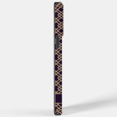 Paarse Bruine Vierkante Geometrische Doos Case-Mate iPhone Case (Achterkant / Rechts)