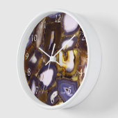 Paarse Bruine Witte Agaat steen geode patroon (Hoek)