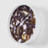 Paarse Bruine Witte Agaat steen geode patroon (Hoek)