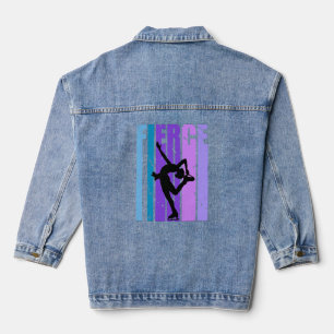 Paarse bruinijs Verjaardag kleurig Denim Jacket