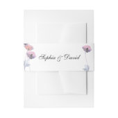 Paarse bruinpaprika bruiloft uitnodigingen wikkel (Voorkant Voorbeeld)