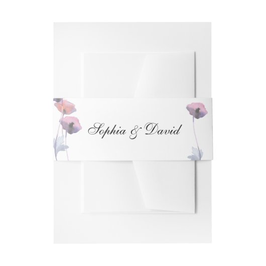 Paarse bruinpaprika bruiloft uitnodigingen wikkel (Voorkant Voorbeeld)