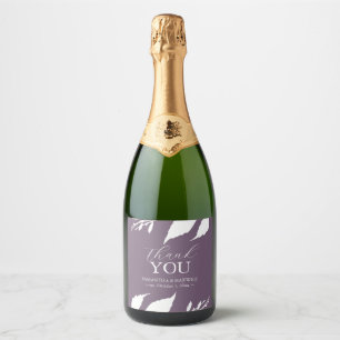 Paarse brunch en bubble champagne bruiloft Sticker
