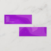 Paarse bubbelgom mini visitekaartje (Voorkant / Achterkant)