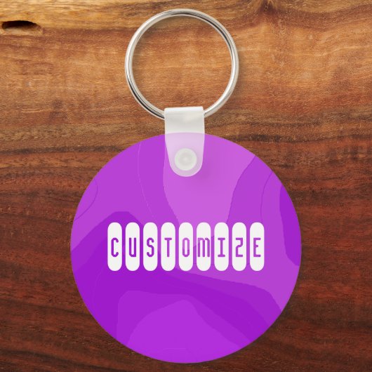 Paarse bubbelgom - Sjabloon Sleutelhanger (Voorkant)