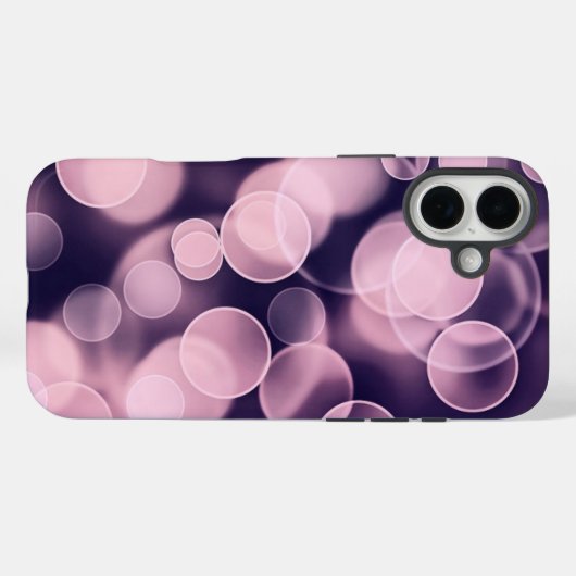 Paarse bubbels Case-Mate iPhone case (Achterkant (horizontaal))