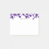 Paarse bubbels Confetti Patroon Post-it® notes (Voorkant)