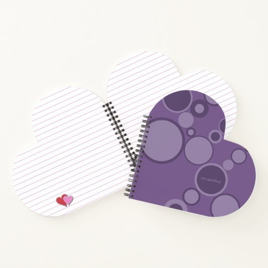 Paarse bubbels - Je hebt dit! Notitieboek (Binnen)