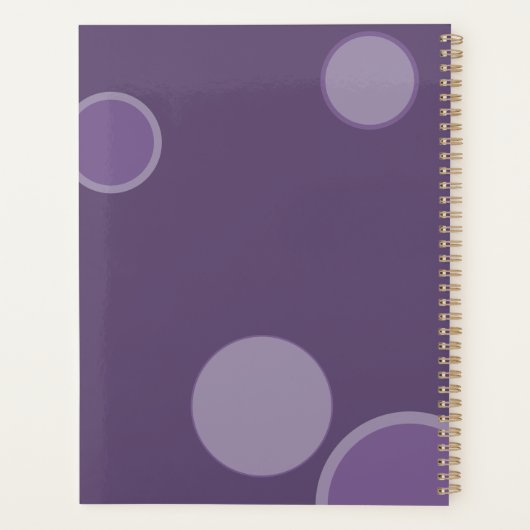 Paarse bubbels - Je hebt dit! Planner (Achterkant)