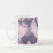 Paarse bubbels matglas koffiemok (Links)