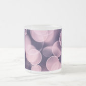 Paarse bubbels matglas koffiemok (Center)