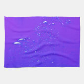 Paarse bubbels theedoek (Horizontaal)