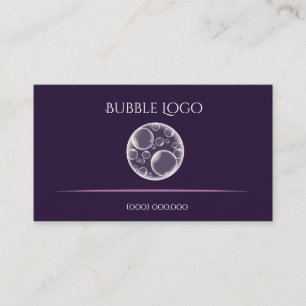 Paarse Bubble-Logo Visitekaartje