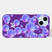 Paarse Bubble-telefoonhoes Case-Mate iPhone Case (Achterkant (horizontaal))