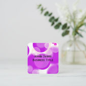 Paarse Bubble Visitekaartje (Staand voorkant)