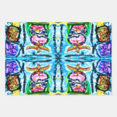 PAARSE BUFFALO CADEAUVERPAKKING—3 VELLEN INBEGREPE (Voorkant)