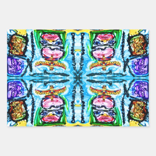 PAARSE BUFFALO CADEAUVERPAKKING—3 VELLEN INBEGREPE (Voorkant)