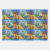 PAARSE BUFFALO CADEAUVERPAKKING—3 VELLEN INBEGREPE (Voorkant 3)