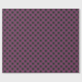 Paarse Buffalo Plaid Cadeaupapier (Vlak)