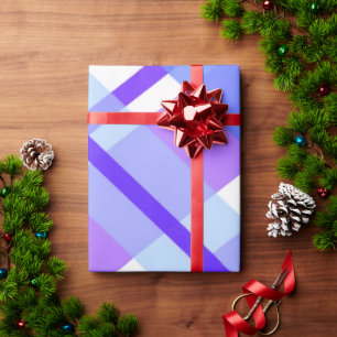 Paarse Buffalo Plaid Wrapping Paper Cadeaupapier