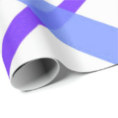 Paarse Buffalo Plaid Wrapping Paper Cadeaupapier (Rol Hoek)