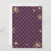 Paarse Buffalo Pset Mountain-kerstkaarten Feestdagenkaart (Achterkant)