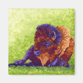 Paarse buffel magneet (Voorkant)