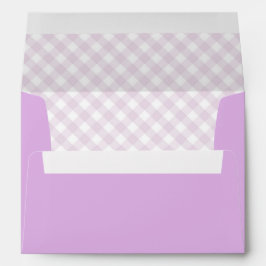 Paarse buffelbeklede envelop