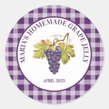 Paarse buffelcheque Homemade Grape Jelly of Jam