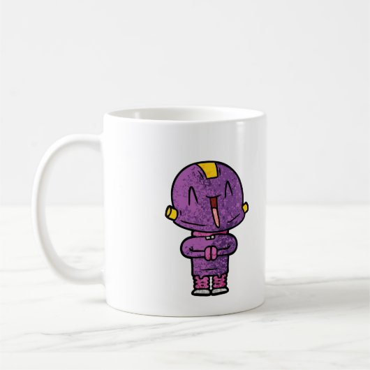 paarse buitenaardse koffiemok (Links)