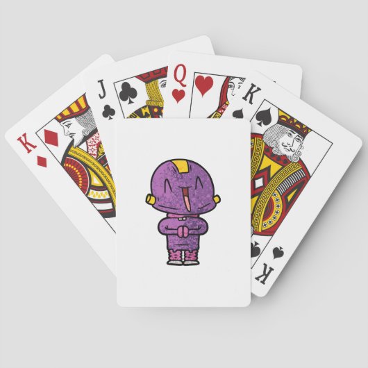 paarse buitenaardse pokerkaarten (Achterkant)