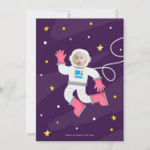 Paarse buitenruimte - uitnodiging op zondag met fo (Achterkant)