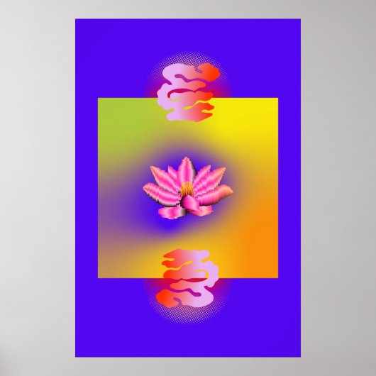 Paarse buitenwijken poster (Voorkant)