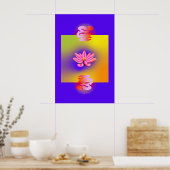 Paarse buitenwijken poster (Keuken)