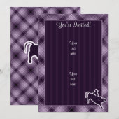 Paarse Bull Rider Kaart (Voorkant / Achterkant)