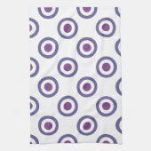 Paarse Bulls-eye Theedoek (Verticaal)