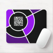 paarse bulseye QR-code Muismat (Met muis)