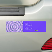Paarse bumperstickers (Op auto)