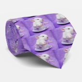 Paarse bundel joy stropdas (Opgerold)