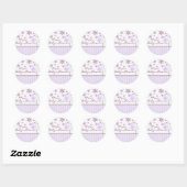 paarse bundel van vreugde Baby Shower Sticker (Vel)