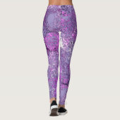 Paarse bundels leggings (Achterkant)