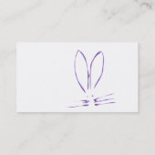 Paarse Bunny Hop Visitekaartje (Achterkant)