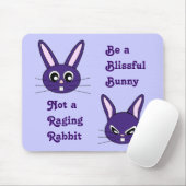 Paarse Bunny Rabbit Mousepad Muismat (Met muis)