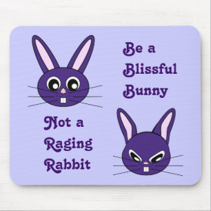 Paarse Bunny Rabbit Mousepad Muismat
