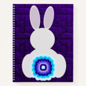 Paarse Bunny Spiral Notitieboek (Voorkant)