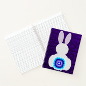 Paarse Bunny Spiral Notitieboek (Binnen)