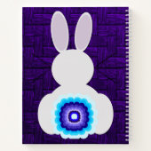 Paarse Bunny Spiral Notitieboek (Achterkant)